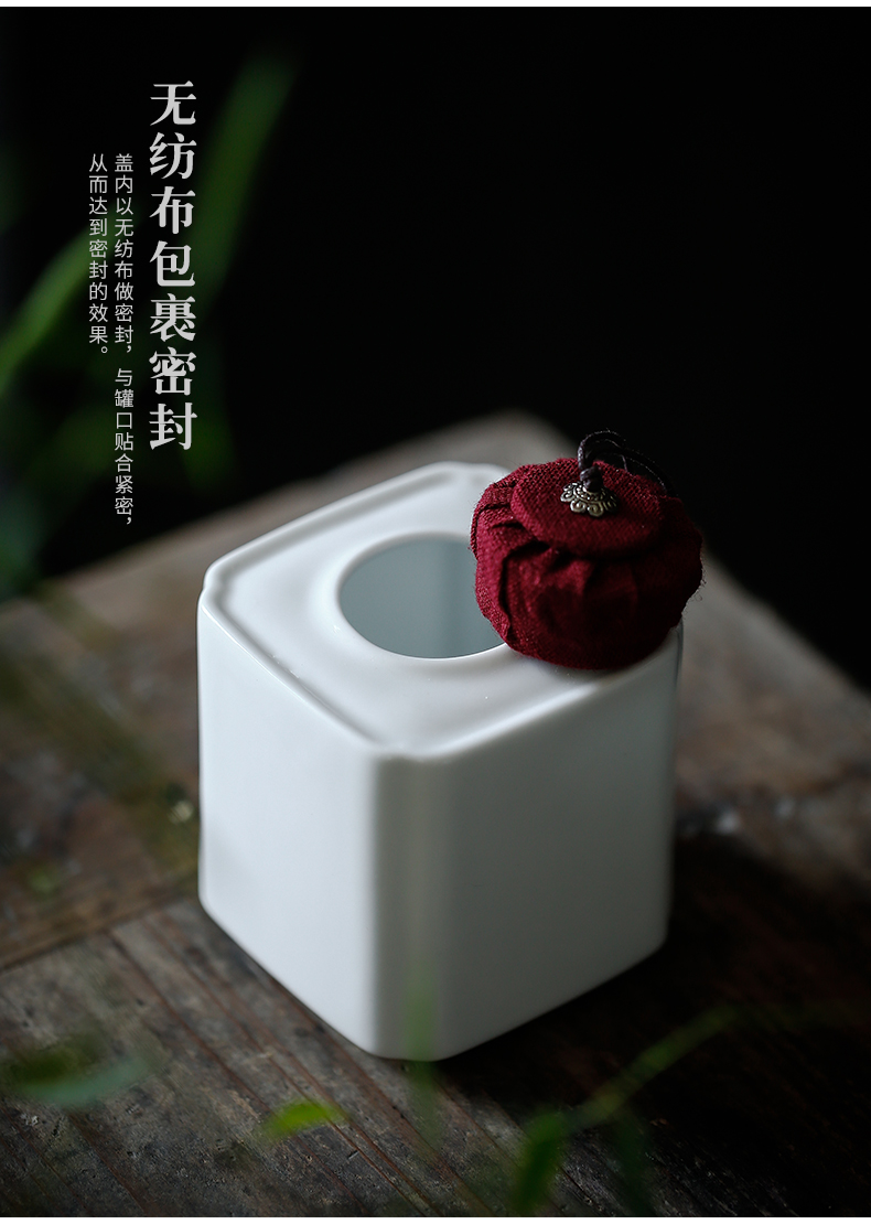 ShangYan portable caddy fixings ceramic seal tank household who was orange tea, puer tea packaging small POTS