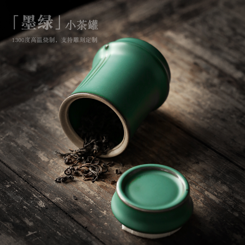 ShangYan ceramic tea pot small seal storage POTS of tea tins mini portable small POTS tanks
