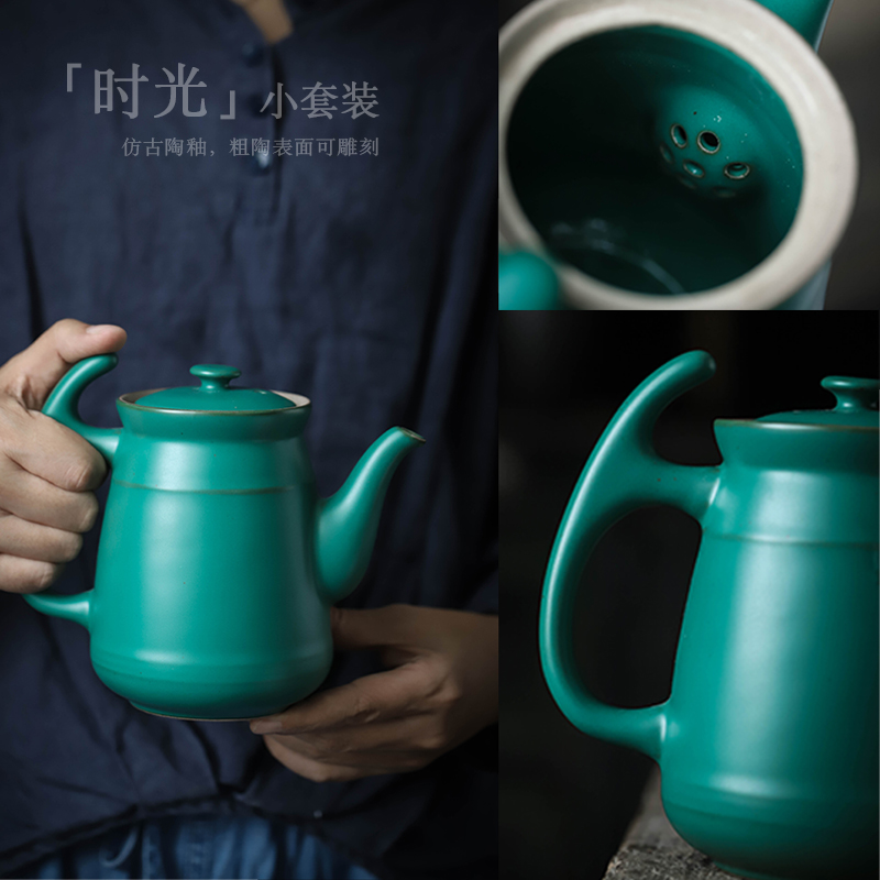 ShangYan ceramic teapot high - capacity teapot large Japanese single pot of restoring ancient ways with the filter teapot suit household