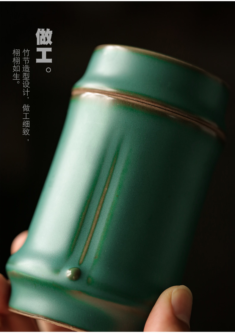 ShangYan ceramic tea pot small seal storage POTS of tea tins mini portable small POTS tanks