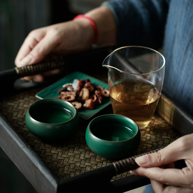 ShangYan kung fu tea set ceramic cups single CPU master individual sample tea cup and cup Japanese retro move fragrance - smelling cup