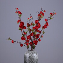 Yongyue home simulation flower plum blossom Chinese Zen decoration Fake flower hotel entrance flower arrangement Chinese plum flower dry branch peach flower