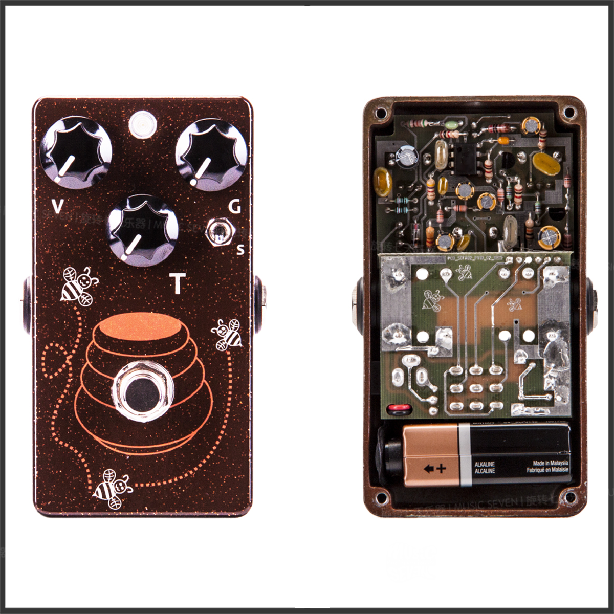 CKK HONEY JAR CS3HJ single overload electric guitar handmade NOS device honeypot overload effect device