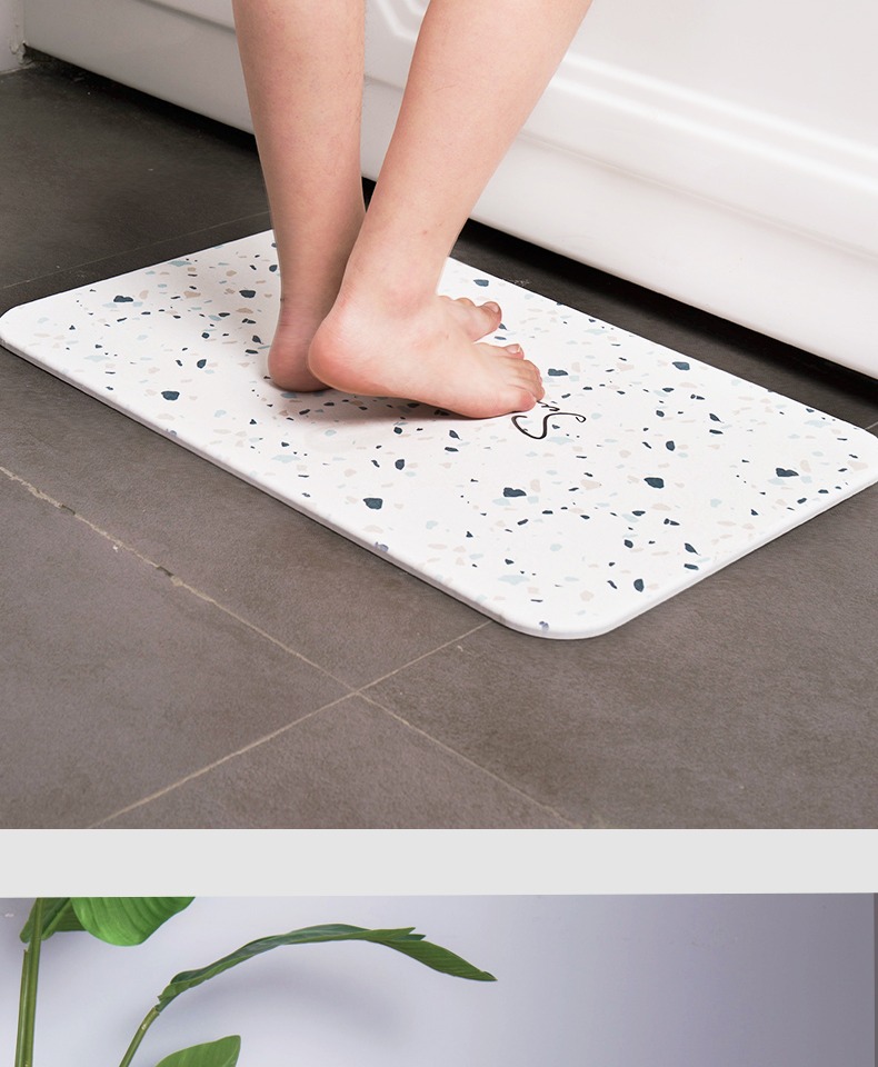 Pixel Bắc Âu tảo cát pad thấm sàn mat phòng tắm cửa phòng tắm mat nhanh chóng tảo cát diatomaceous đất - Thảm sàn miếng ghép sàn nhà