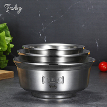 Tao Di 304 stainless steel bowl double insulation anti-scalding children adult Bowl home padded cafeteria creative Iron Bowl