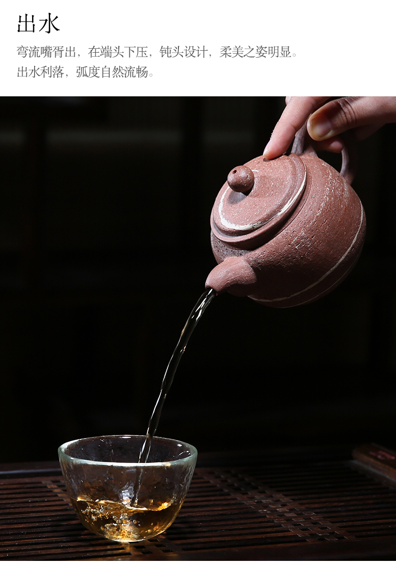 Chongqing RongChangTao high antique teapot pot of pure checking ceramic POTS thick mud thin mud not it make tea, tea sets