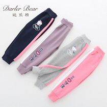 Girl Pants Spring Autumn Outwear 2022 New Loose Cartoon Casual Pants Children Womens Baby Pants Sports Ocean Qi
