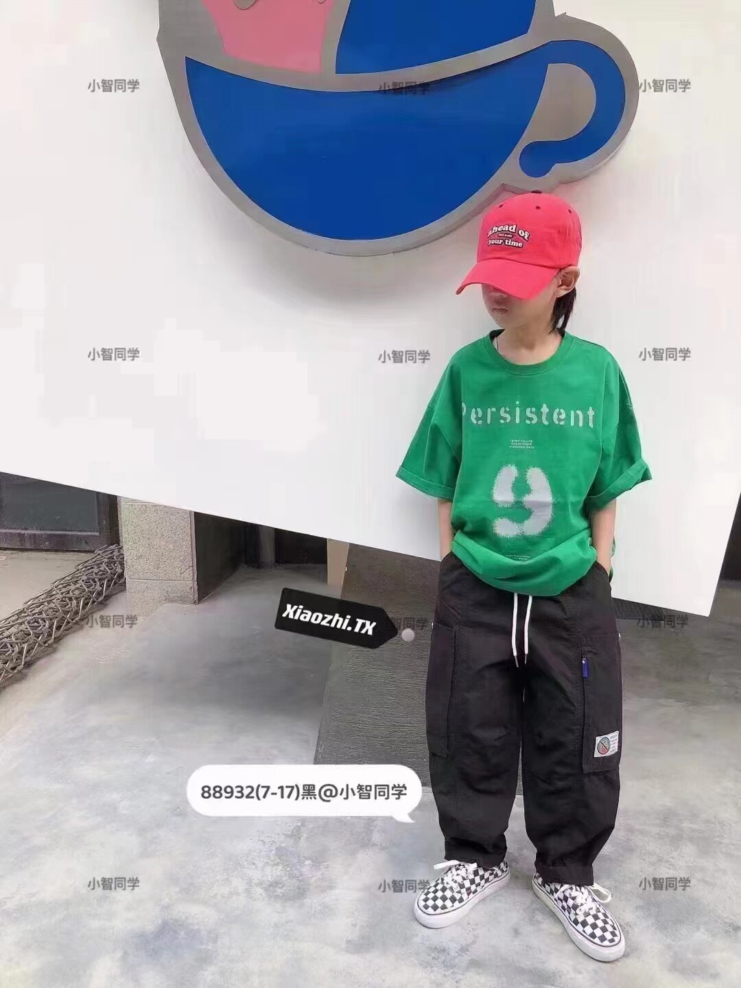 Small classmate brand children's medium and large children's color cloth comfortable casual tooling thin section side pocket trousers 88932