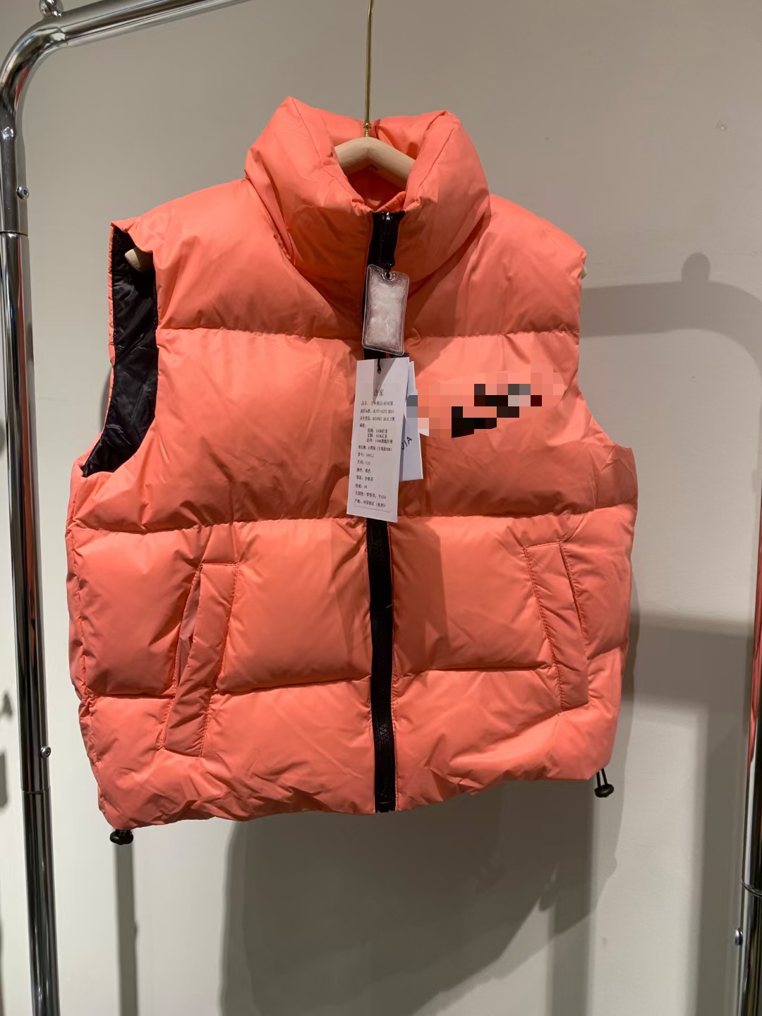 Tangjia 2020 winter new men's and women's and children's 90% white duck down simple and versatile letter vest 20812