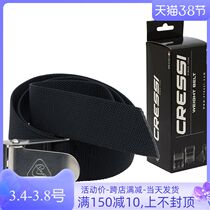 Italian CRESSI deep diving counterweight belt counterweight with counterweight lead with diving belt negative heavy belt