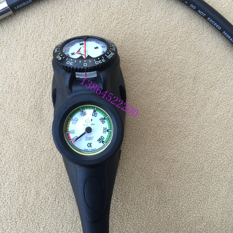 Diving triplet table Imported diving multiplet table Combination diving depth gauge Pressure gauge direction table Diplet table
