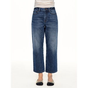 Taffa Tang Fa Fa Early Autumn New Product Japanese Kaihara Devil Stretch Straight Casual Versatile Jeans for Women