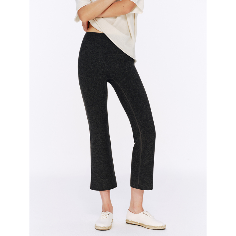 Taffa Tang Fa Fa'Hailey Pants' Four-Way Stretch Visually Elongating and Slimming Flared Pants for Women (Short Style)