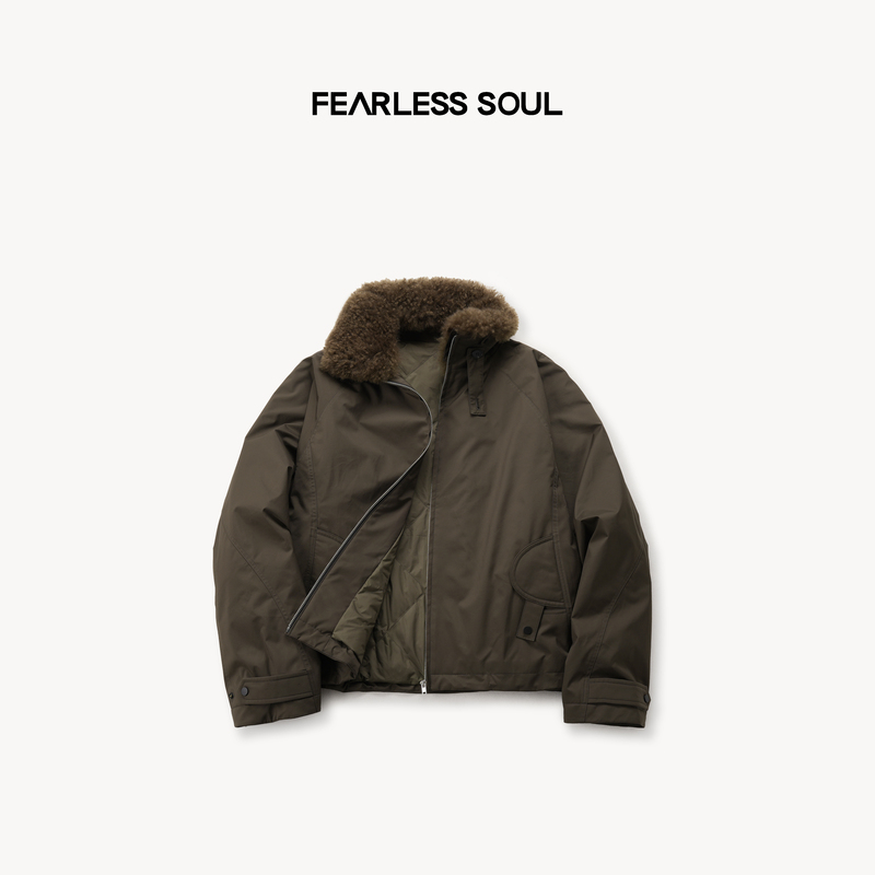 Taffa Tang Fa Fa's New Autumn and Winter Product, Japanese Imported Two-Tone Cashmere Original Fur Collar 90% White Goose down Jacket Taffa Tang Fa Fa's New Autumn and Winter Product, Japanese Imported Two-Tone Cashmere Original Fur Collar 90% White Goose down Jacket