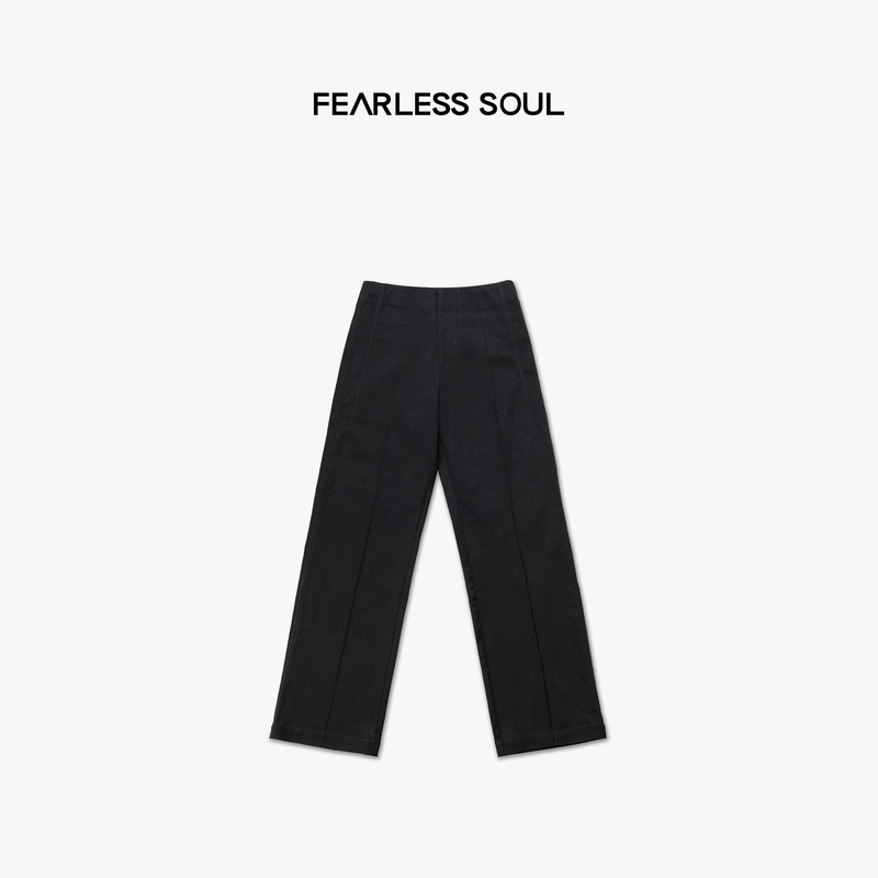 Taffa Tang Fa Fa Early Autumn New High-Waisted Leg-Lengthening Simple Fashion Versatile Straight-Leg Slimming Casual Pants for Women