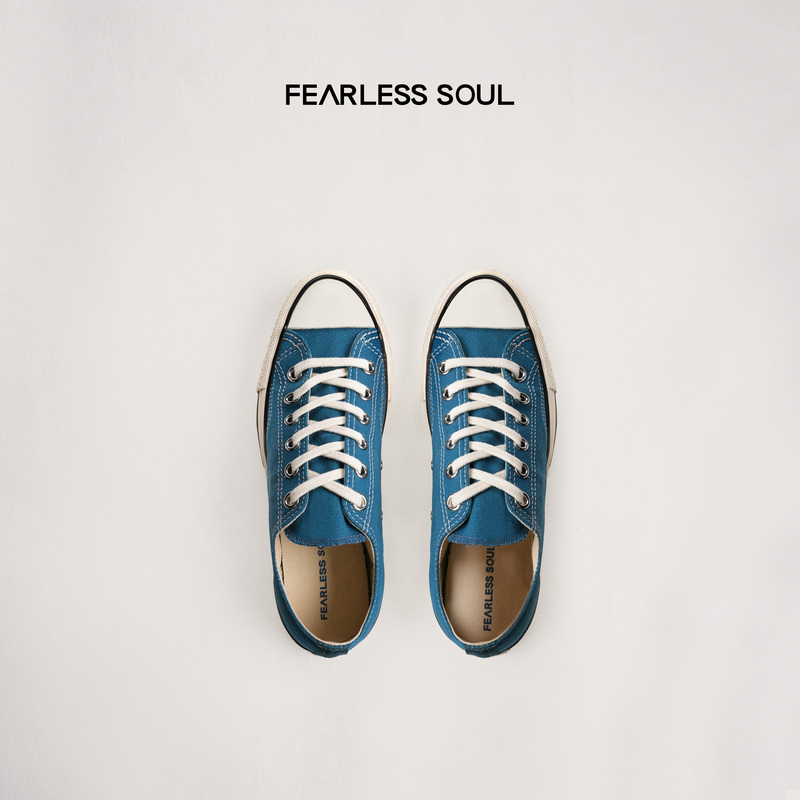 Taffa Tang Fafa's New All-Season Casual Versatile Super Soft Blue Martin Canvas Shoes for Women