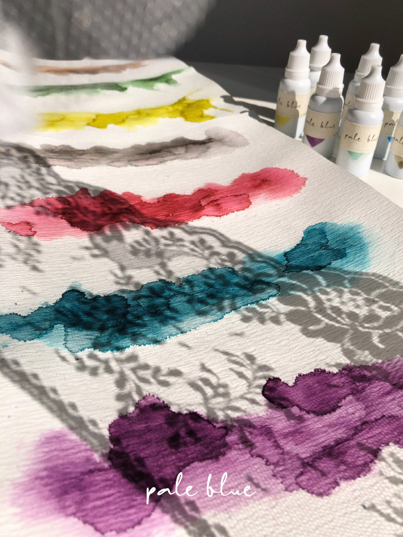 Moon White) junk journal art junk magazine hand account self-made water-based pigment retro color paste ink