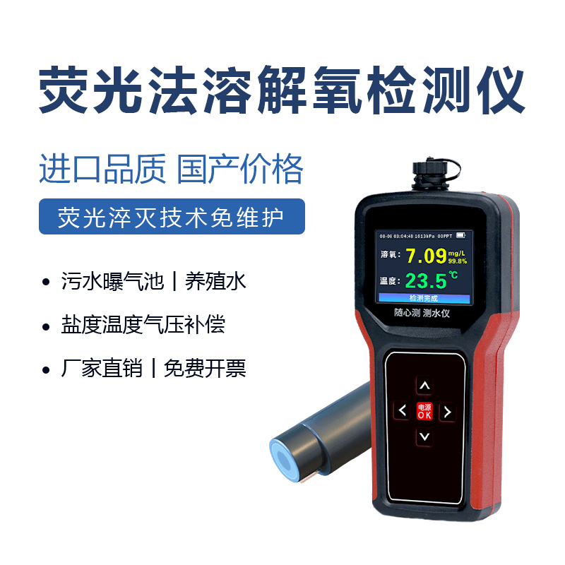 Nanjing Luhui Portable New Fluorescent Law Solenoid Meter Does Not Need to Maintain One-Click Calibration Pom Shell