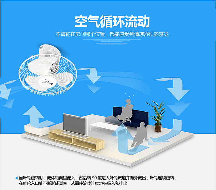 điều hòa hơi nước Quạt trần 20 inch mạnh mẽ Quạt điều khiển từ xa thông minh Quạt trần 360 độ lắc đầu Quạt điện trường học ký túc xá quạt hàng đầu - Quạt điện quạt trần cánh xếp