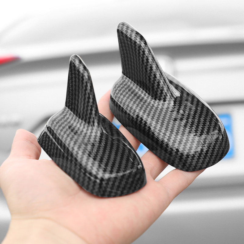 Car shark fin antenna roof decoration products in vehicle modified carbon brazed sand tail car