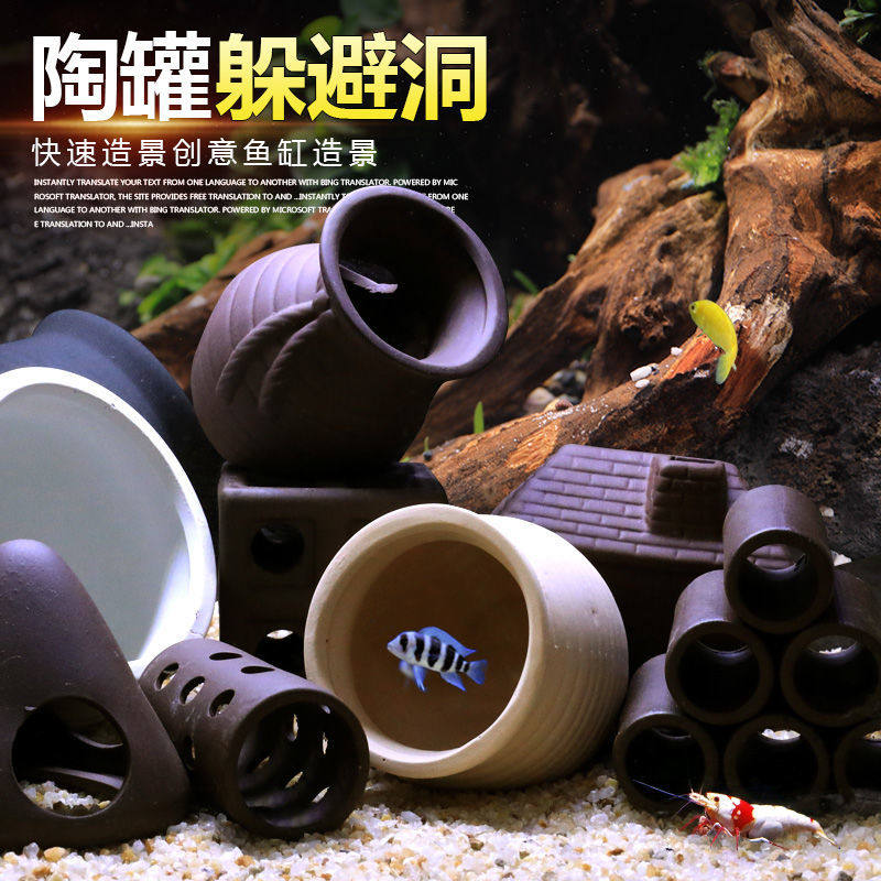 Fish tank Built View Pottery Jar Shelter From Dongle Shelter From The House Spawning Cave Snapper Pot Shrimp House Shrimp Coves Shrimp Tank Profiled Fish Breeding Jars