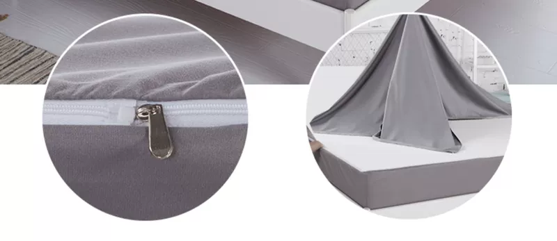 Giường cách ly chống nước bao gồm tất cả sáu mặt 笠 Simmons thoáng khí Bảo vệ nệm cao su có khóa kéo chống trượt - Trang bị Covers ga chun bọc giường spa