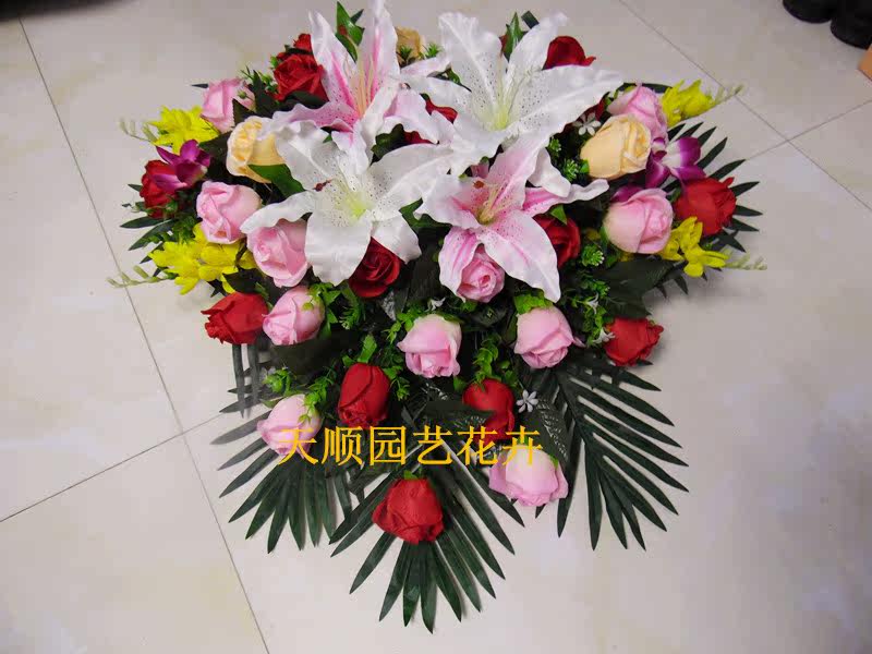 会议仿真花绢花主席台下垂花演讲花假花办公室插花花艺套装桌花 为发烧而生 绢花 主席台 插花 下垂 花艺途虎网