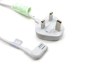 Original Dress Great English-style Eight-Word Tail Power Cord Two Holes 90 Degrees Bend Tail British Gauge Hong Kong Plug Wall-mounted TV Power Cable