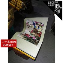  Su embroidery hand embroidery soft framed finished scroll Living room study decorative painting Boutique abroad gifts in pairs