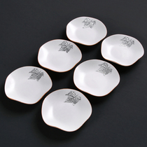 Shengyao Dehua white porcelain coaster Japanese teacup insulation pad Tea tray Ceramic Kung Fu tea set Household tea ceremony accessories