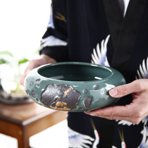 Shengyao Kilo Kiln Home Tea Wash Large water Toon Pen Wash Tea Cup Bowl Washed ceramic Gongfu Tea Accessories Fruit Basin