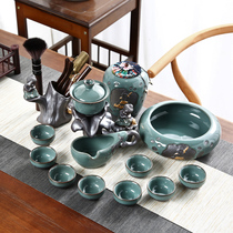 Home Kiln Sloth Tea Set Qigong Fu Tea Furniture Home Brief Goku Kiln Tea Cup Retro Full Semiautomatic Creative Tea Ceremony