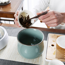 Home Kilns Ceramics Minimalist Home Day Style Retro Aqua Water Spittoon Tea Wash Water Tea Water Keg Tea Bucket Kutian tea Slag Vat Accessories