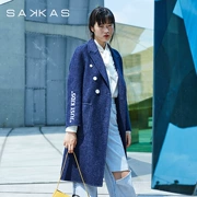 N-one sakkas nữ mùa đông áo khoác len dài mới hai mặt áo nylon 84107509114 - Trung bình và dài Coat