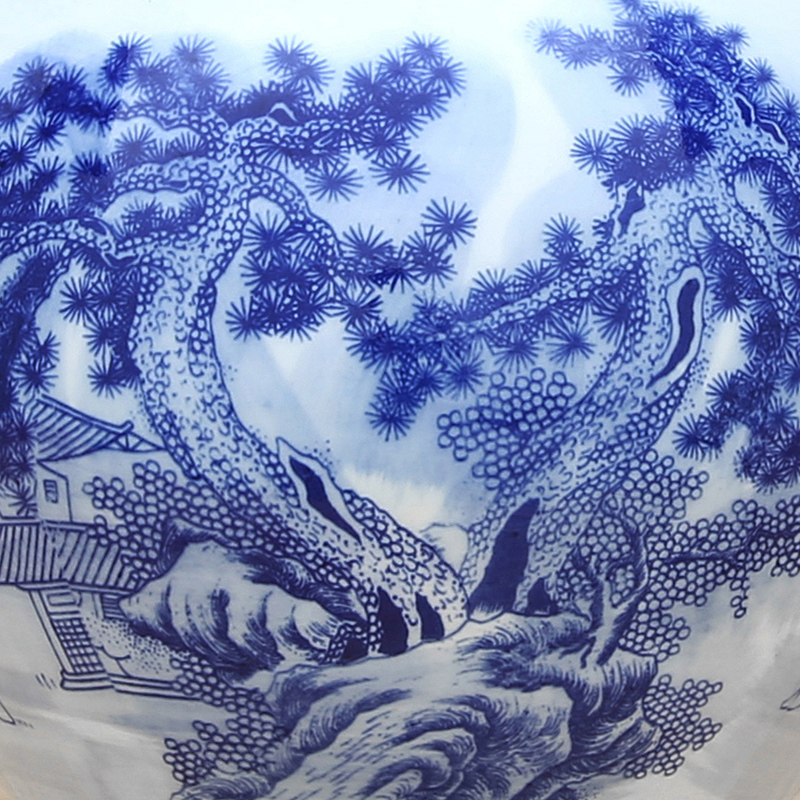 Furnishing articles blue and white porcelain of jingdezhen ceramics decorated bowl hat to use big rainbow such to use web celebrity trill since the media items to use