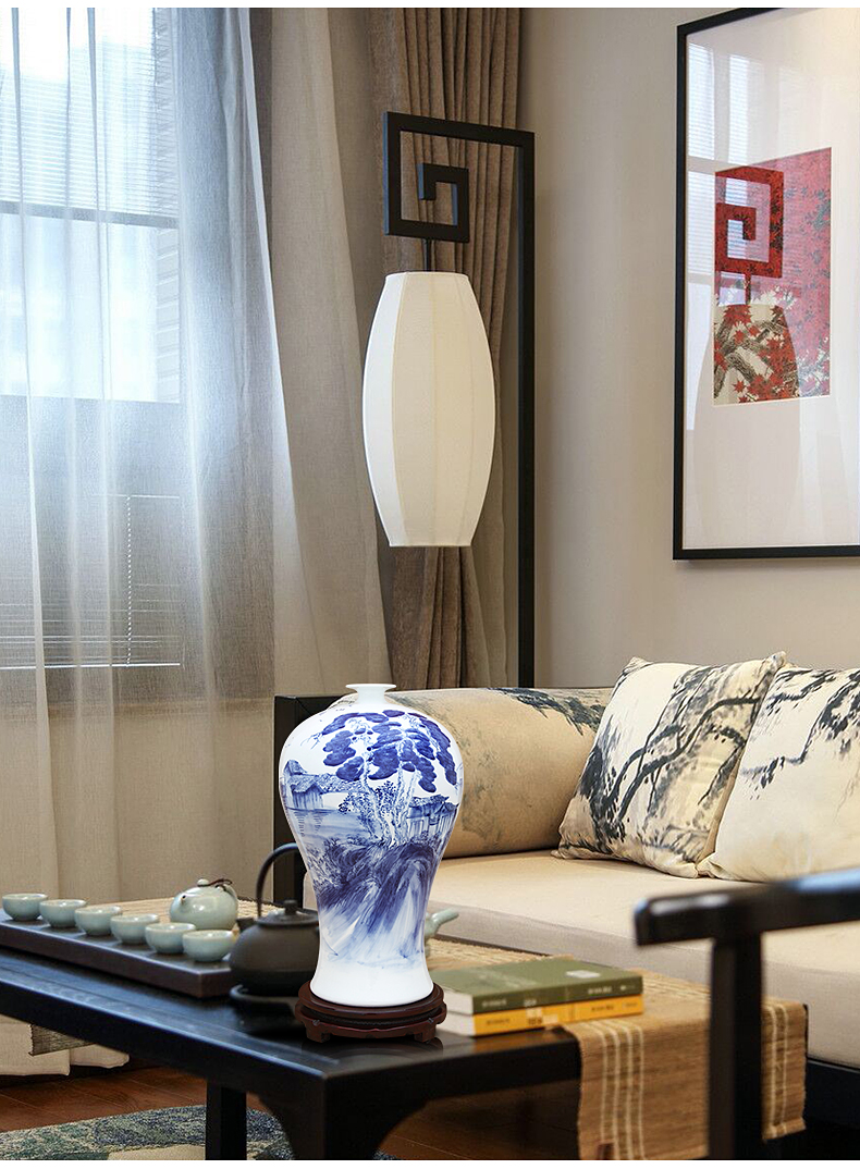 New Chinese style hand - made porcelain of jingdezhen ceramics bottle handicraft furnishing articles sitting room porch opening gifts