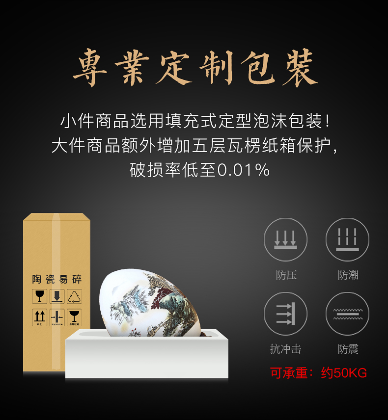 Jingdezhen ceramic f egg furnishing articles of the new Chinese style household act the role ofing is tasted creative indoor sitting room of rich ancient frame wine accessories