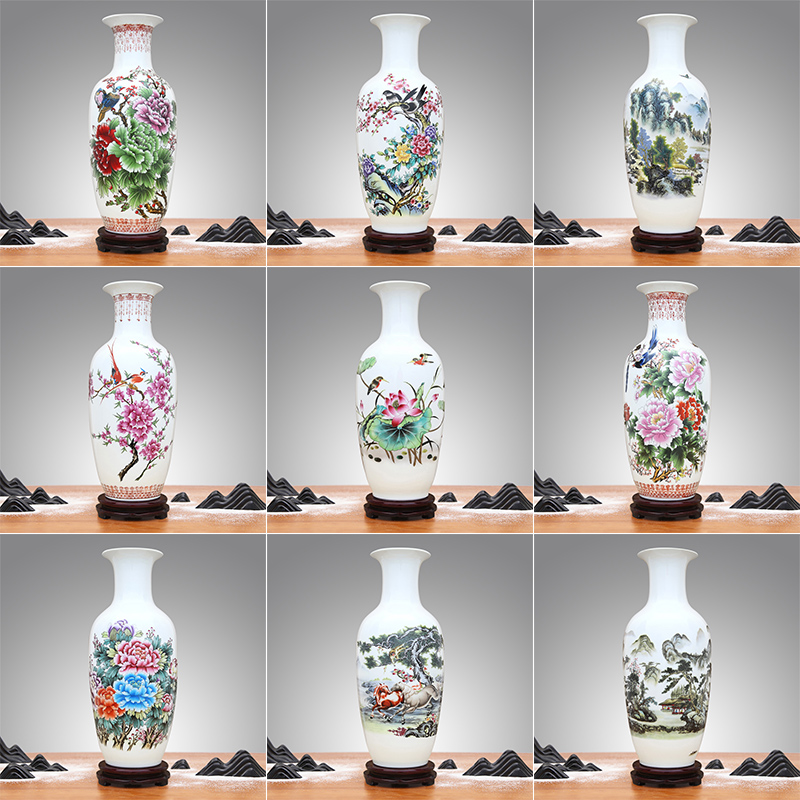 Jingdezhen ceramics lucky bamboo study restoring ancient ways of large vase furnishing articles sitting room TV ark, ikebana arts and crafts