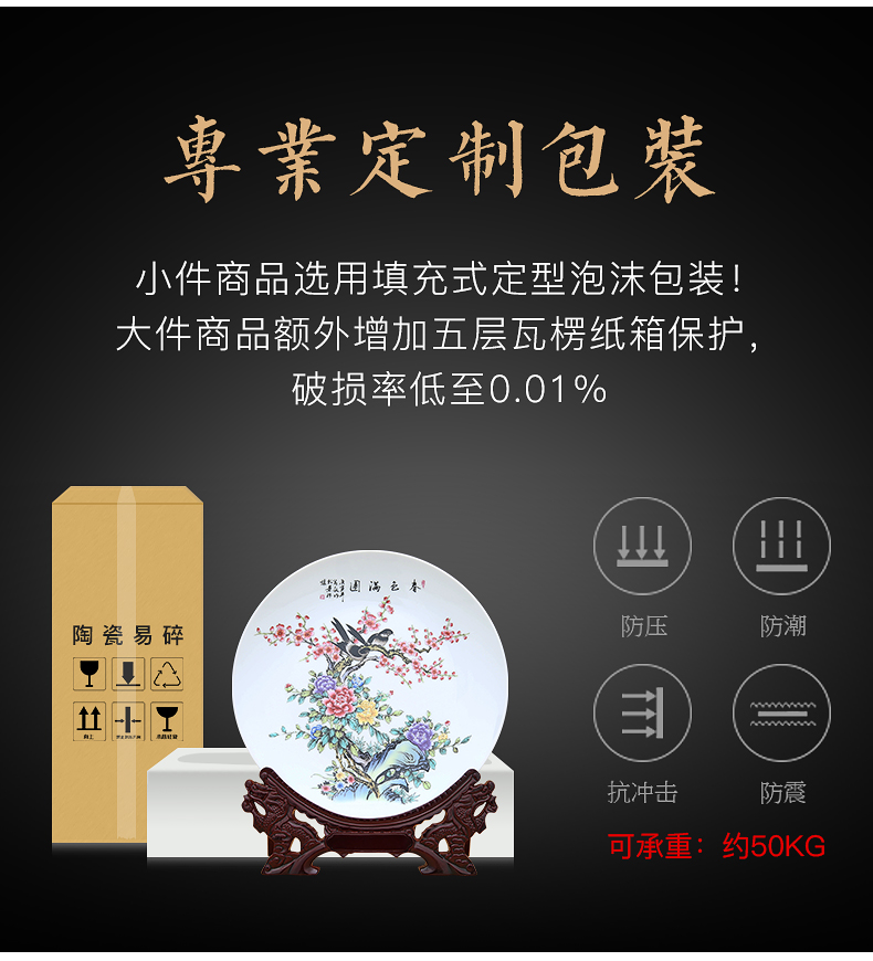 Spring scenery garden decoration plate of to industry