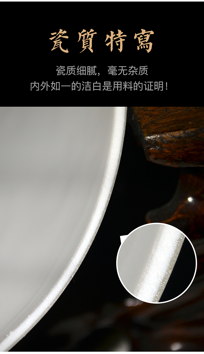 To porcelain industry of jingdezhen ceramic vase champagne gold colouring beaming furnishing articles