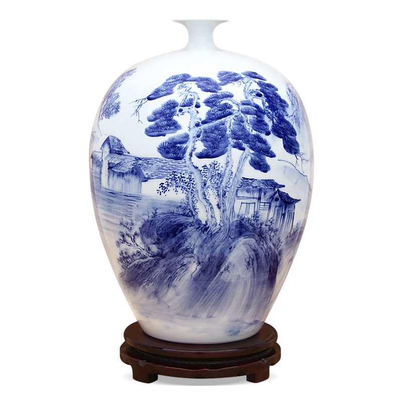 New Chinese style hand - made porcelain of jingdezhen ceramics bottle handicraft furnishing articles sitting room porch opening gifts