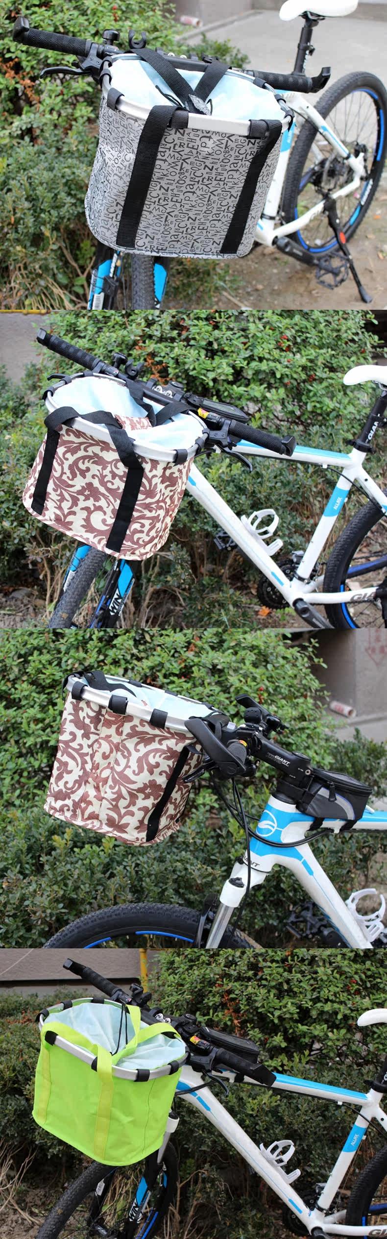 Panier pour vélo KINWIN en toile - Ref 2266534 Image 8