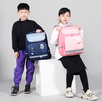 Primary school students school bag mens 23-4 fifth-grade double shoulder backpack Womens spine decompression negative 2022 New ultralight