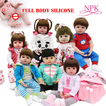 48cm NPK full glue can enter the water bath simulation doll soft silicone small doll simulation baby baby