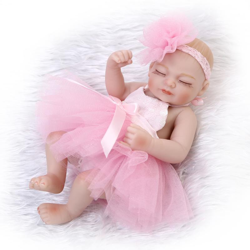 11/'/' Reborn Baby Girls Dolls Toys Realistic Vinyl Handmade Newborn Lifelike baby