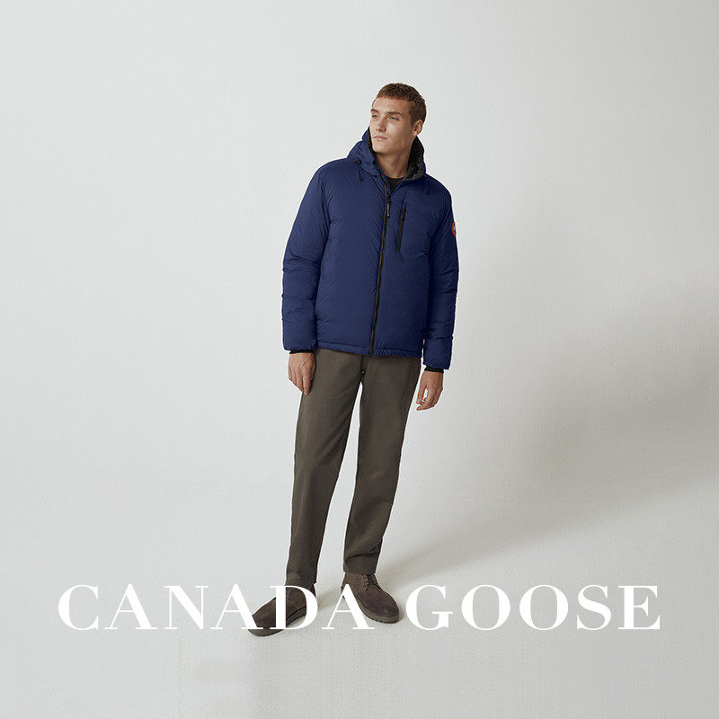 CANADA GOOSE Canada Goose Lodge Men's Down Hoodie Big Goose Lightweight Down Jacket 5078M
