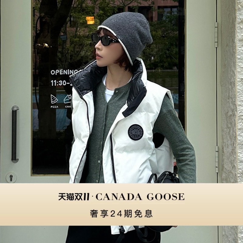Canada Goose Grandview Women's Black Label Short down Vest 2267Wb
