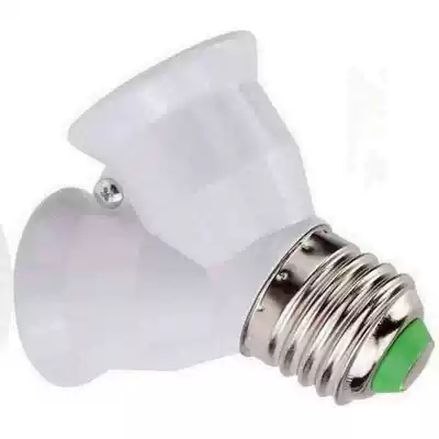 Mini Screw E27 LED Base Light Lamp Bulb Socket 1 to 2 Splitt