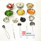 Trẻ em chơi nhà đồ chơi nữ bếp nấu ăn bếp trẻ em mini thép không gỉ mô phỏng nấu ăn dao kéo nồi đặt đồ chơi rút gỗ Đồ chơi gia đình