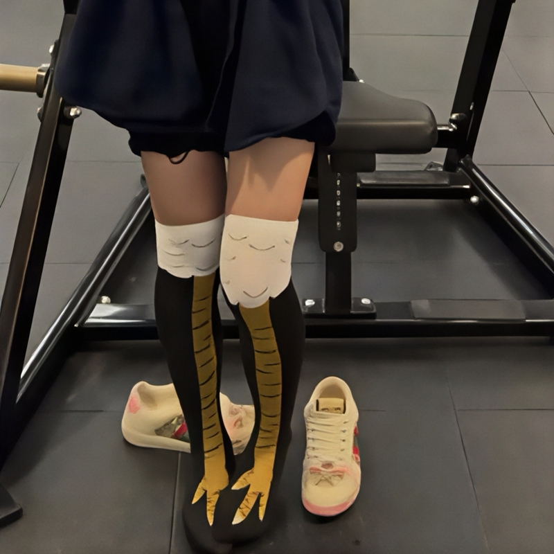 Fitness Chicken Claw Socks, Funny Internet Celebrity Chicken Leg Socks, Chicken Claw Socks for Women, Fitness Sports Slimming Long Socks Fitness Chicken Claw Socks, Funny Internet Celebrity Chicken Leg Socks, Chicken Claw Socks for Women, Fitness Sports Slimming Long Socks